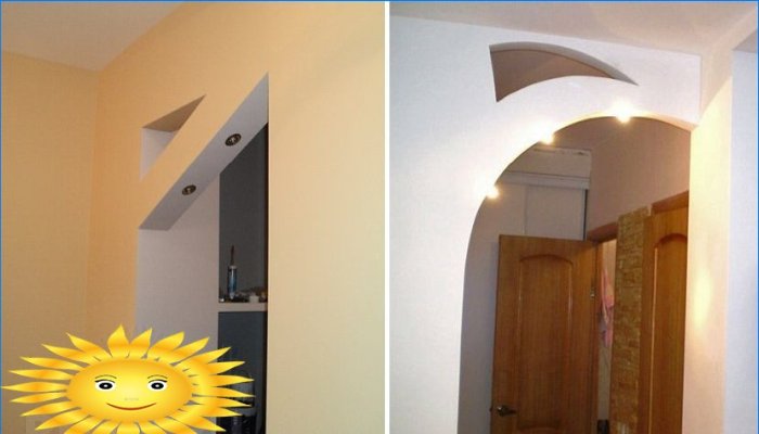 How to make a drywall arch with your own hands