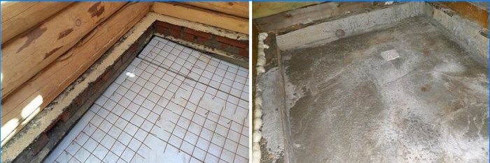 How to make a floor in a bath with your own hands