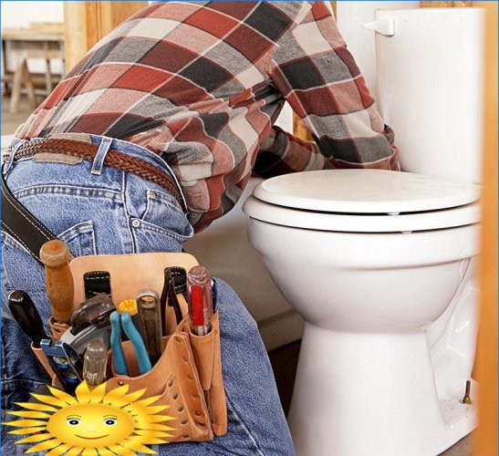 How to make a toilet in a private house
