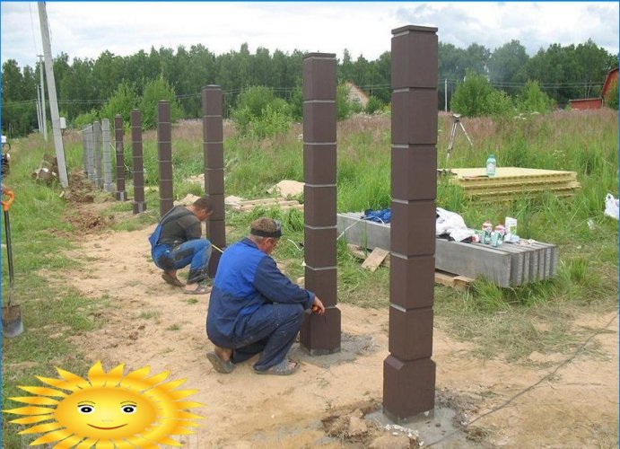 How to make and install do-it-yourself fence posts