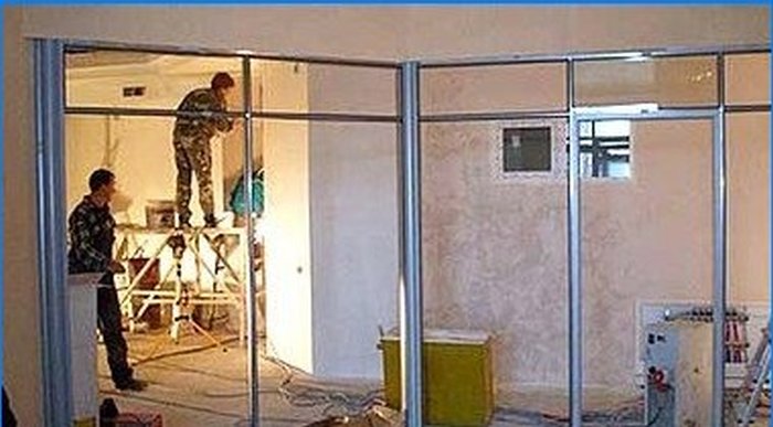 Installation of partitions