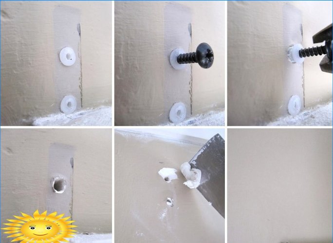 How to remove a plastic plug from a wall