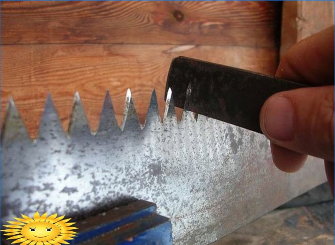 How to sharpen and raise a saw correctly