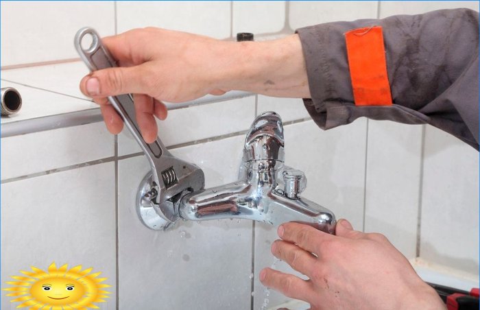 Installing a faucet in the bathroom