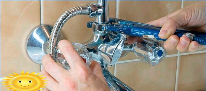 Installing a faucet in the bathroom