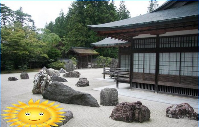 Japanese rock garden: device, philosophy and style features