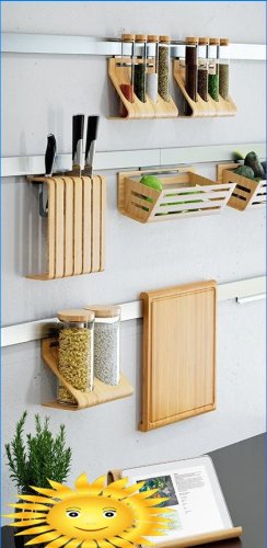 Storing knives in the kitchen