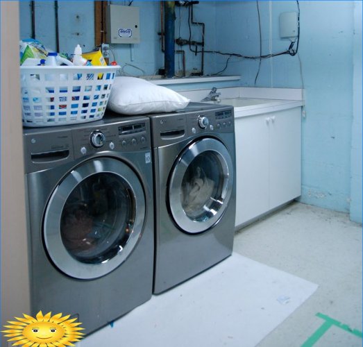 Laundry in a private house: examples and features of the arrangement