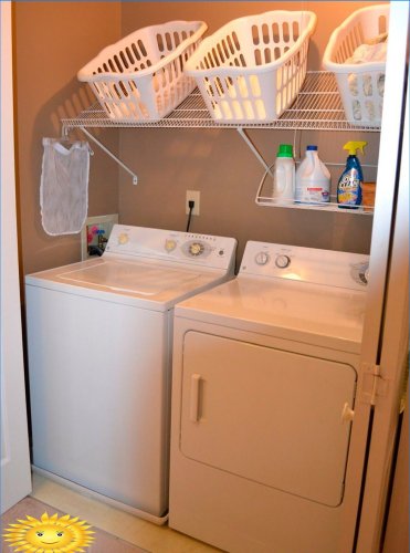 Laundry in a private house: examples and features of the arrangement
