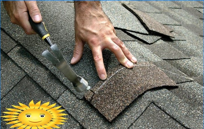 Laying shingles with your own hands