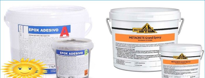Laying tiles on epoxy glue: rules and choice of materials