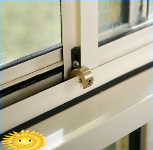 Limiters and locks for plastic windows