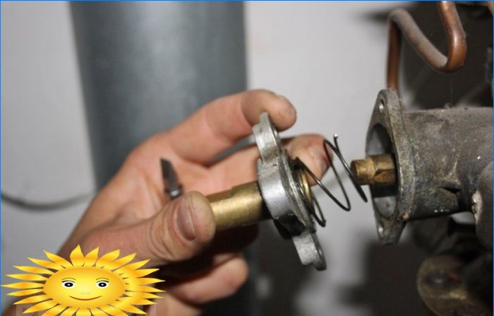 Master class: repair of a gas valve in a Soviet column