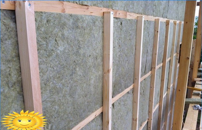 Wooden frame for insulation
