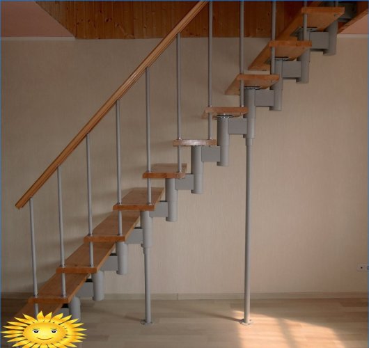 Modular stairs: features, types, pros and cons