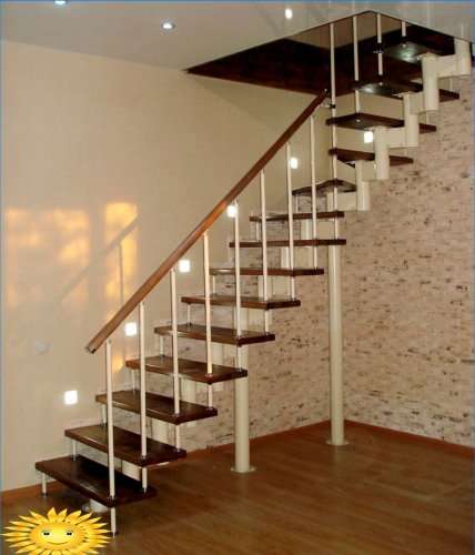 Modular stairs: features, types, pros and cons