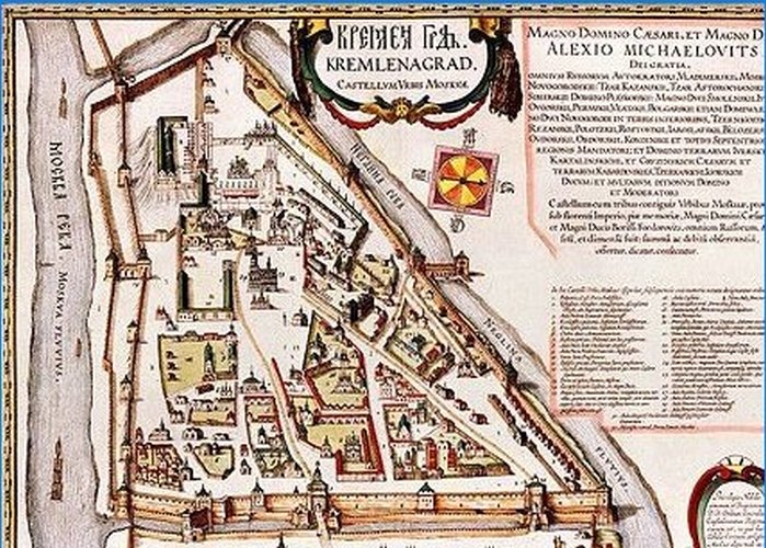 First detailed plan of the Moscow Kremlin