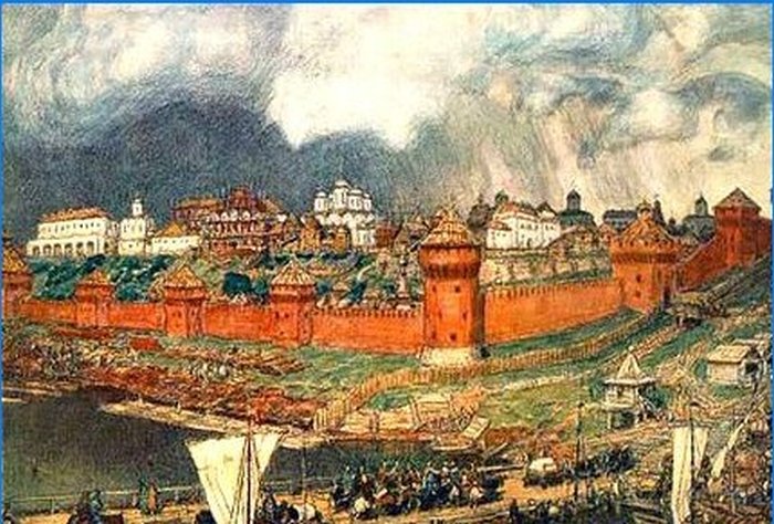 Moscow Kremlin at the end of the 15th century