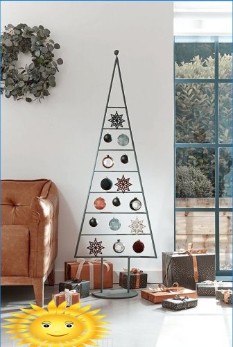 New Year's decor in industrial style