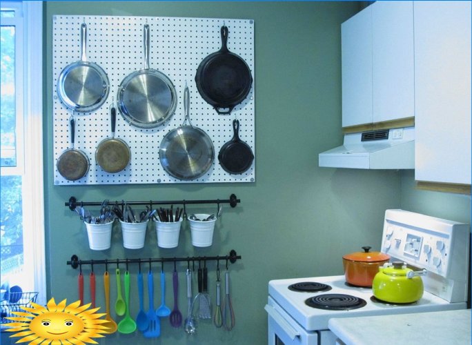 Pegboard: open storage system
