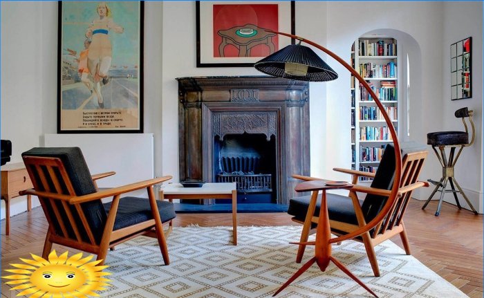 Photos and examples of charming vintage interiors
