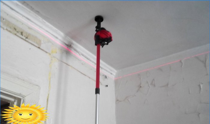 Plasterboard ceiling mounting technology of any complexity