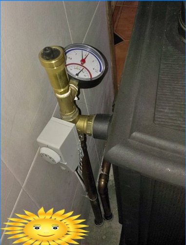 Pressure in the heating system in a private house