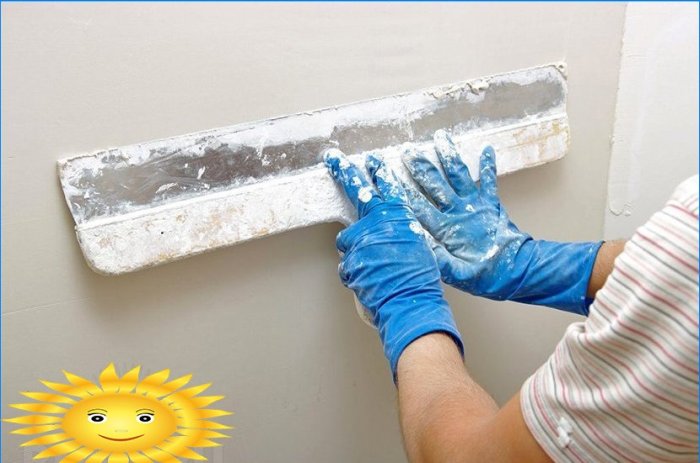 Putty walls for painting and DIY wallpaper
