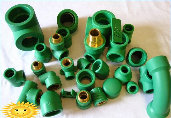 Fittings for polypropylene pipes