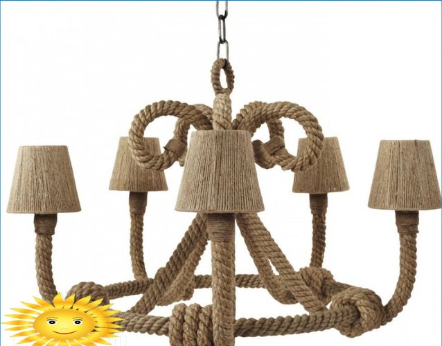 Ropes and cords in interior decor