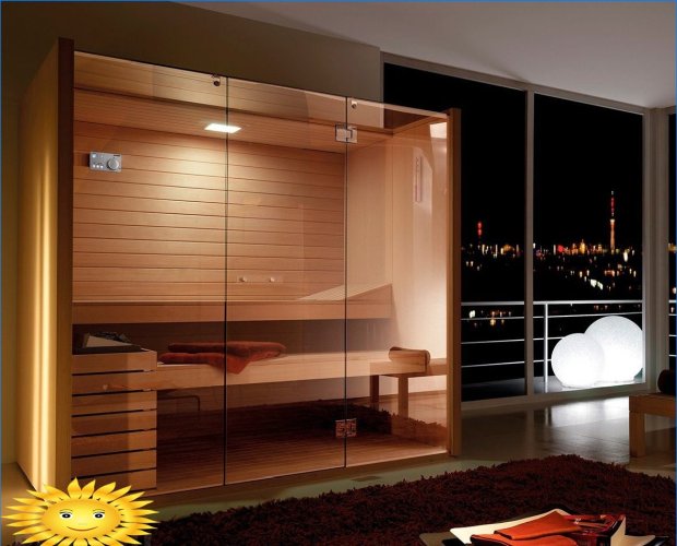 Sauna in an apartment: examples, prices, characteristics