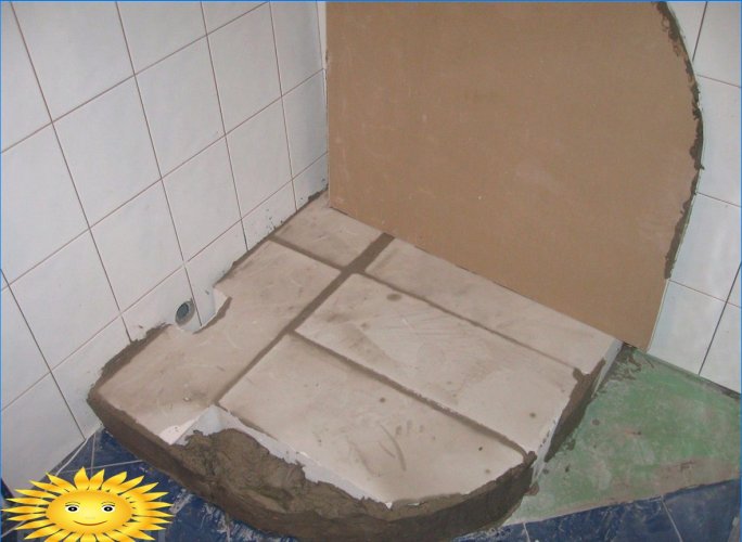 Shower drain under the tiles: rules for design and installation