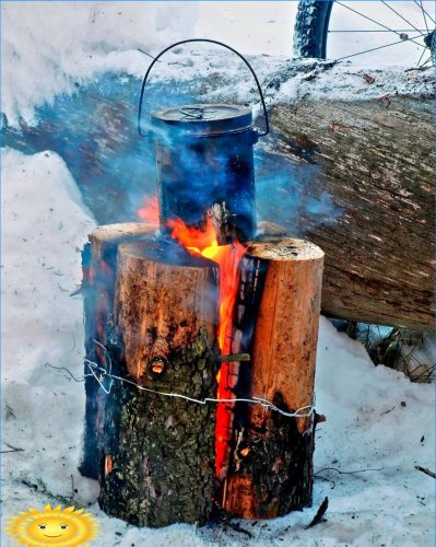Swedish or Finnish candle - the easiest DIY hearth