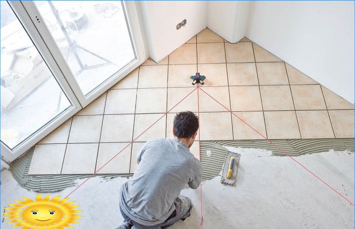 Tile leveling systems or crosses and installation by eye