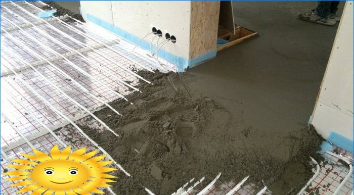 Warm floor under the laminate