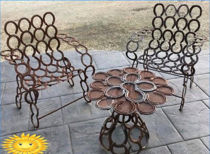 What can be made from old horseshoes