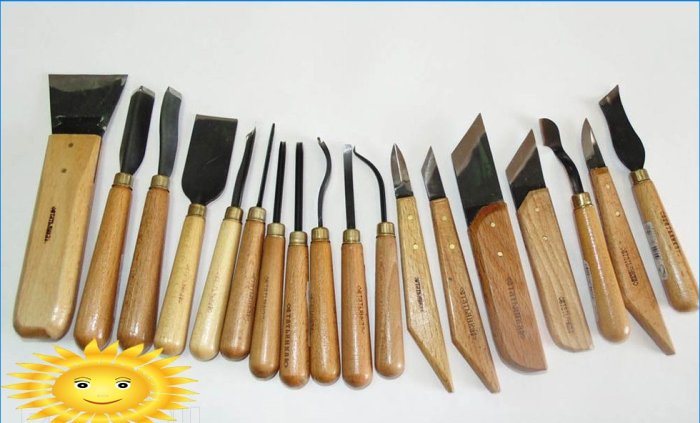Wood carving tool set