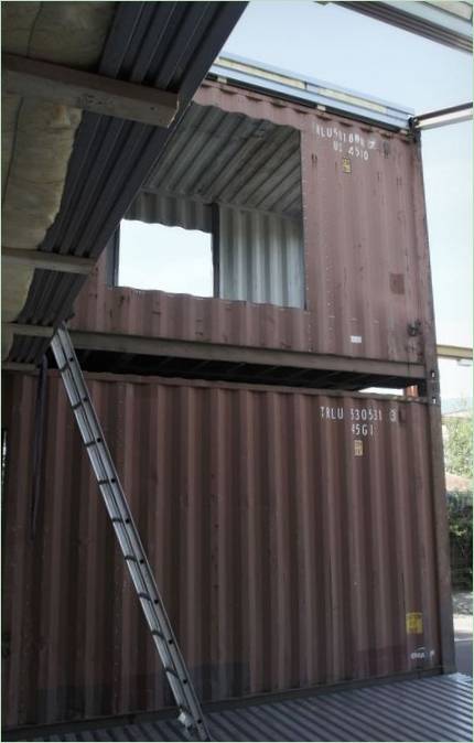 Containers for home construction