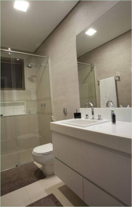 Bathroom design in DF residence in Brazil