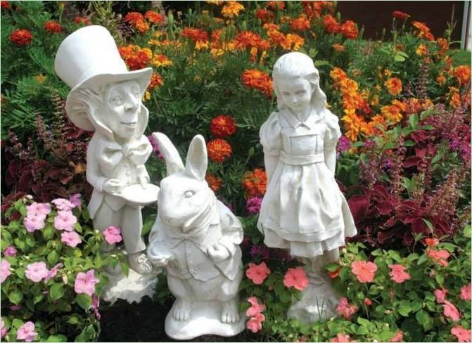 Garden statue in fairy tale style