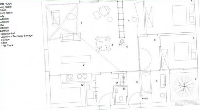 Huis voor Patrick private residence layout