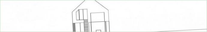Schematic diagram of a rustic residence in Tielrode, Belgium by Vincent Van Duysen Architects