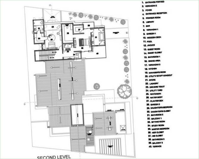 Diagram of The Booke House by Khosla Associates