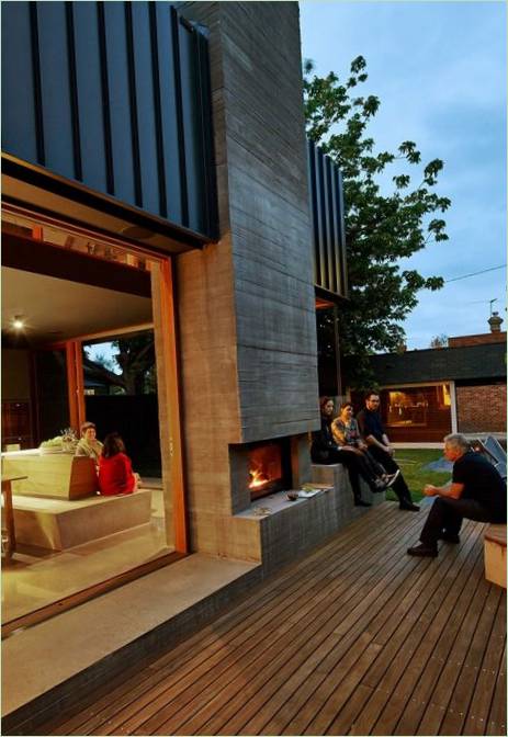 Terrace with wooden decking