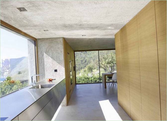 Concrete house in Brissago, Switzerland