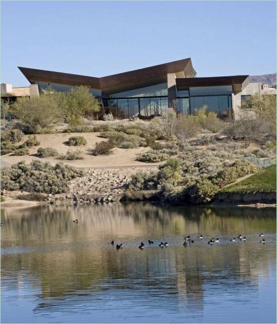 The exterior of the Desert Wing House