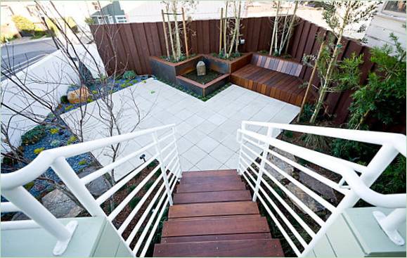 Stairs in the patio
