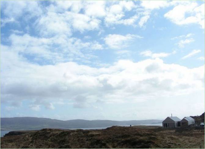 View of The Borreraig House from afar in Scotland