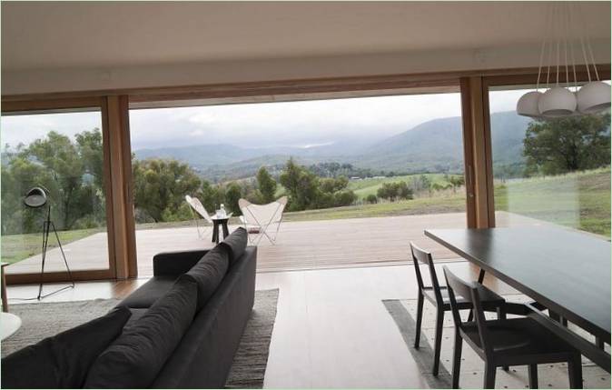 Panoramic windows of a Healesville residence