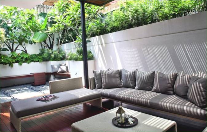 A well-appointed terrace for comfortable relaxation